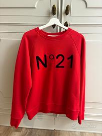 Felpa N°21 originale rossa – 100% cotone – Made in
