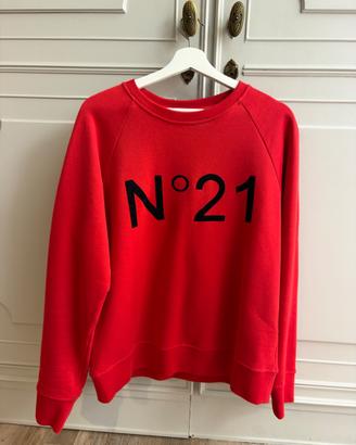 Felpa N°21 originale rossa – 100% cotone – Made in