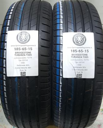 2 GOMME 185 65 15 BRIDGESTONE A70779