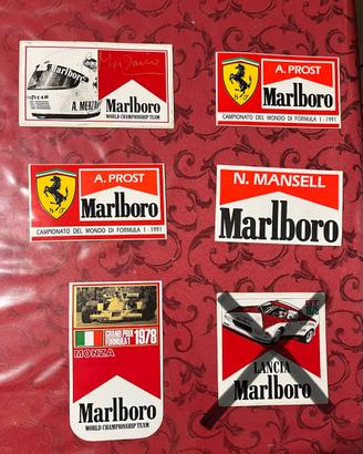 Adesivi Marlboro formula 1 e rally anni 70 e 80