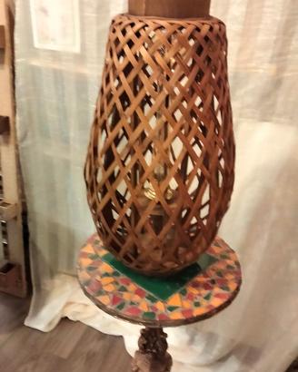 Lampada in bamboo