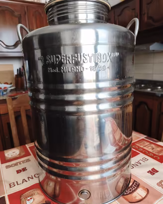 Fusto per olio in acciaio inox da 50 litri