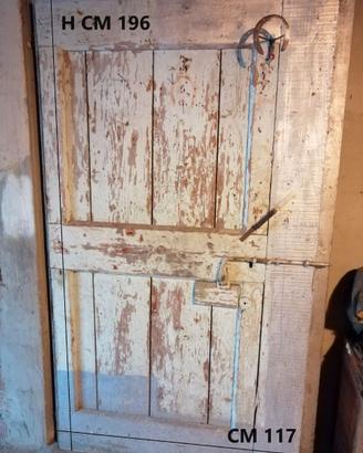 Portone in legno massello