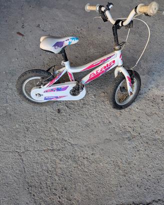 bici atala bambina e rotelle 