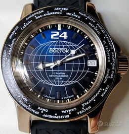 Vostok Amfibia 24h 13027A città russe automatico
