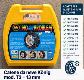 Catene da neve König NC Problem T2 – 13 mm