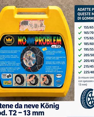 Catene da neve König NC Problem T2 – 13 mm