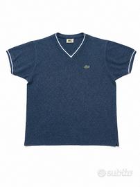 Lacoste Vintage V-Neck Logo Ricamato