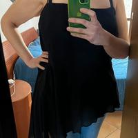 Top elegante nero con punta 62/64IT tg grandi