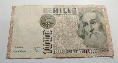 BANCONOTA DA LIRE 1000 ANNI 80