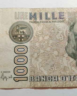 BANCONOTA DA LIRE 1000 ANNI 80
