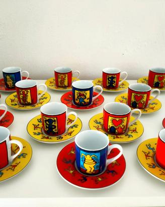 Varie Tazzine da Caffè con Piattini  Keith Haring