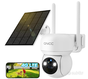 4G LTE Telecamera Esterno Solare con SIM