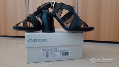 Scarpe Donna sandali neri GEOX nuovi taglia 37,5