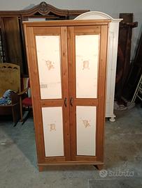 Armadietto cameretta in massello di abete