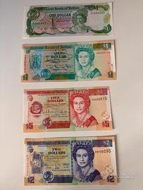Banconote da collezione America del nord Belize