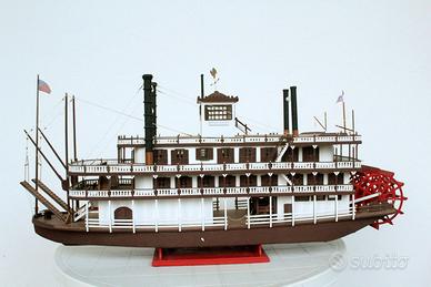 BATTELLO A VAPORE A RUOTA MISSISIPPI 1870