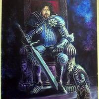 Quadro tecnica mista Ignazio Piacenti: Cavaliere