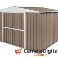 Box in Acciaio da giardino 360x345cm tortora