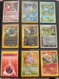 Lotto 45 carte pokemon vintage WOTC