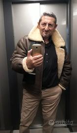 giubbotto montone Shearling vintage anni 80