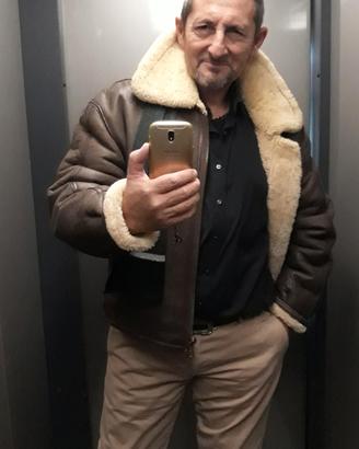 giubbotto montone Shearling vintage anni 80