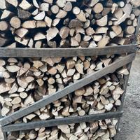 Legna secca per caminetto-braci