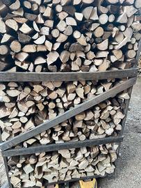 Legna secca per caminetto-braci