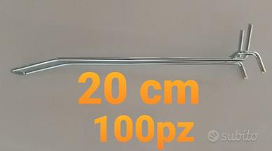 Ganci per espositori lunghezza 20cm (100pz)