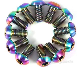 12 Viti Titanio M5 Rainbow
