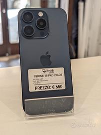 iPhone 15 pro 128GB blu usato garanzia 