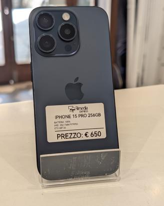 iPhone 15 pro 128GB blu usato garanzia 