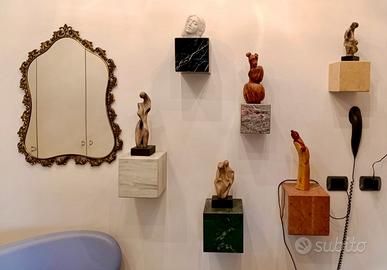 Cubi in marmo pezzi unici per arredo design vuoti