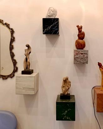 Cubi in marmo pezzi unici per arredo design vuoti