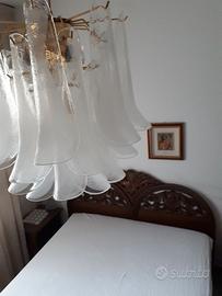 Lampadario camera 25 petali + aplique vetro Murano
