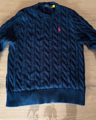 maglione invernale blu