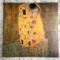 Klimt Il bacio Stampa su Tela 90 x 90