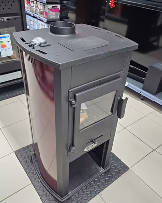 Stufa a legna 9kw Ventilata Piano x Cucinare 