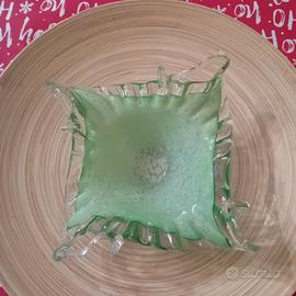 SVUOTATASCHE VETRO MURANO VERDE