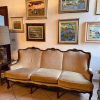 Divano Stile Retro in Velluto