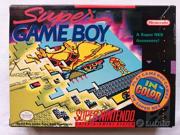 Scatola del Super Game Boy per Super Nintendo SNES