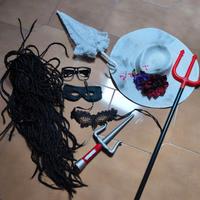 Accessori per costumi di carnevale, diavolo, rasta