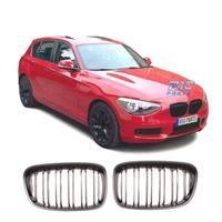 DOPPIE GRIGLIE BMW F20 PRE-LCI 11-15 LOOK M1 NERO 