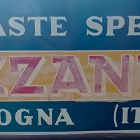 Insegna Pasta Bazzanese vintage nuova serigrafata 
