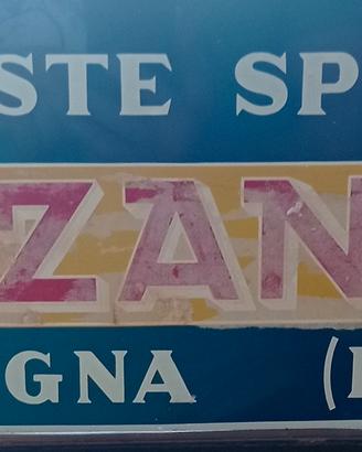 Insegna Pasta Bazzanese vintage nuova serigrafata 