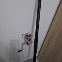 canna da pesca+mulinello  NUOVA mai usata