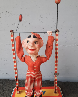 Giocattolo anni 40/50 Jimmy Clown Acrobata