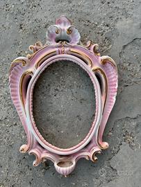 Cornice  ornamentale ceramica rosa