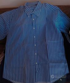 Camicia OVS Oviesse righe blue celesti mis. XXL