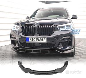 SPOILER LIP BMW X3 G01 18-20 LOOK M NERO LUCIDO